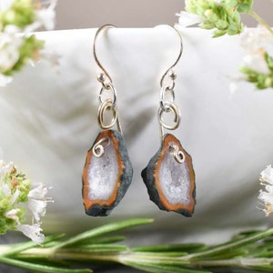 Tabasco Geode Earrings, Miniature Tabasco Geode Earrings