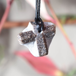 Staurolite Pendant ,Ferry Cross Pendant,staurolite Necklace staurolite Bead necklace, Metaphysical stone