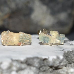 Opal Stud  Earrings  Sterling silver post Opal natural stone earrings,October Birthstone Earrings