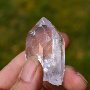 Lemurian  Seed Etched Lemurian Quartz  Brazil Lemurian Crystal   Clear Lemurian Point