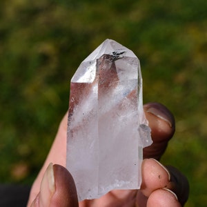Lemurian Seed Etched Lemurian Quartz  Brazil Lemurian Crystal   Clear Lemurian Point