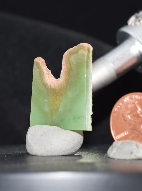 Apple Green Wyoming Nephrite Jade Rough Slab Natural Gel for