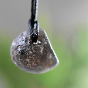 Colombianite Pendant   Colombianite Necklace Raw Meteorite  Colombianite Jewelry Tektite Meteorite Jewelry