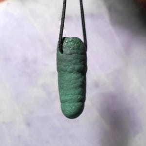 Malachite  stalactite pendant  Natural Pendant Necklace with adjustable cord