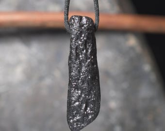 Tektite Pendant , Tektite Black meteorite necklace Tektite Bead Necklace Tektite Bead pendant