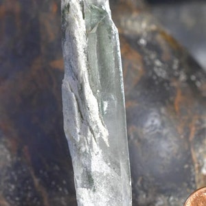 Quartz Green Chlorite included  Ice Quartz crystal Himalayan Ice Quartz  Natural Crystal  Stone