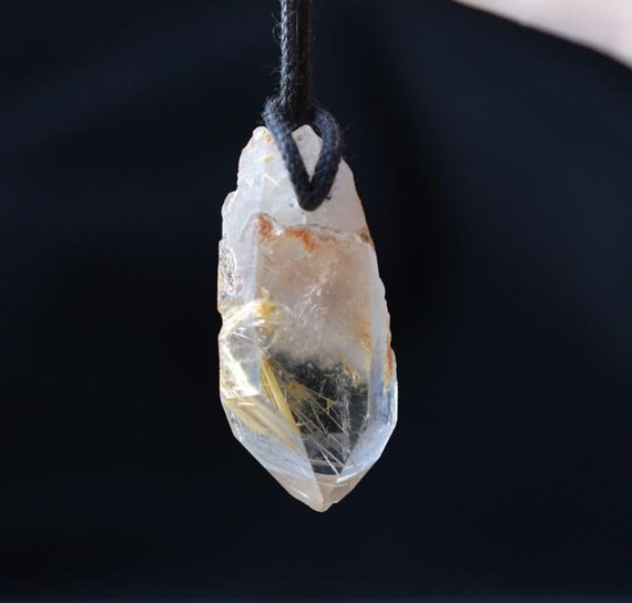 Rutilated quartz  pendant Rutile Included Quartz … - image 3