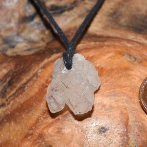 Nirvana Quartz Pendant Ice Quartz crystal Himalayan Ice Quartz Pendant Necklace Natural Crystal Pink Stone