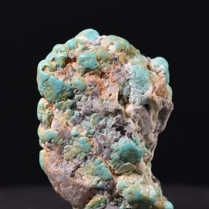 Turquoise rough Nugget specimen, Natural Lone Mountain Mine Nevada, blue turquoise Nugget