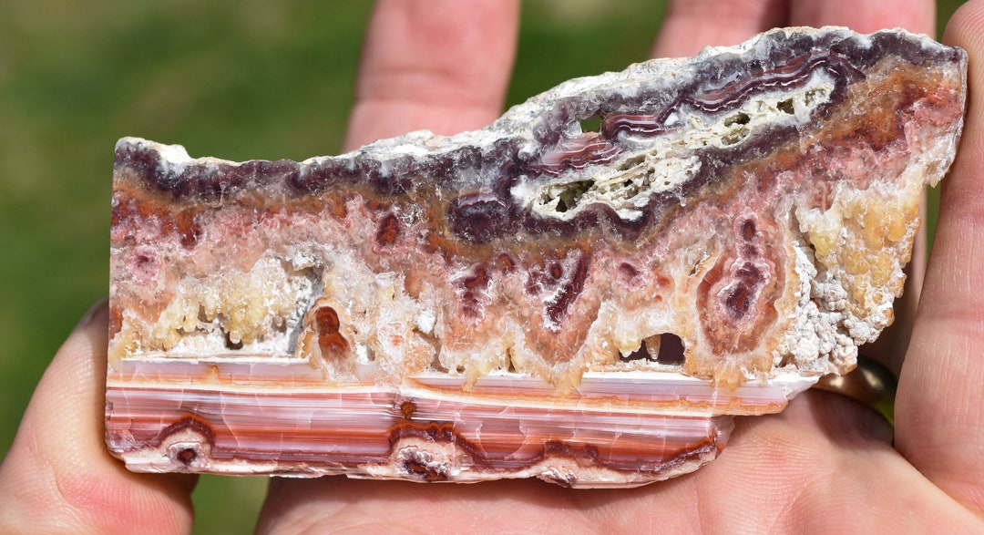 Utah Lace Opal Polished Slice Lace Opal Utah Hand Polished Utah Lace Opal Specimen Etsy