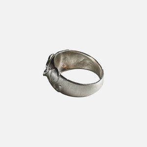 Signet Ring Women, Signet Ring Sterling Silver, 925 Silver Signet Ring, Chunky Silver Ring, Handmade Chunky Rings Silver image 3