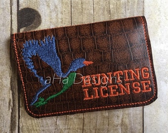 Hunting license holder
