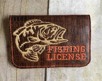 Fishing license holder