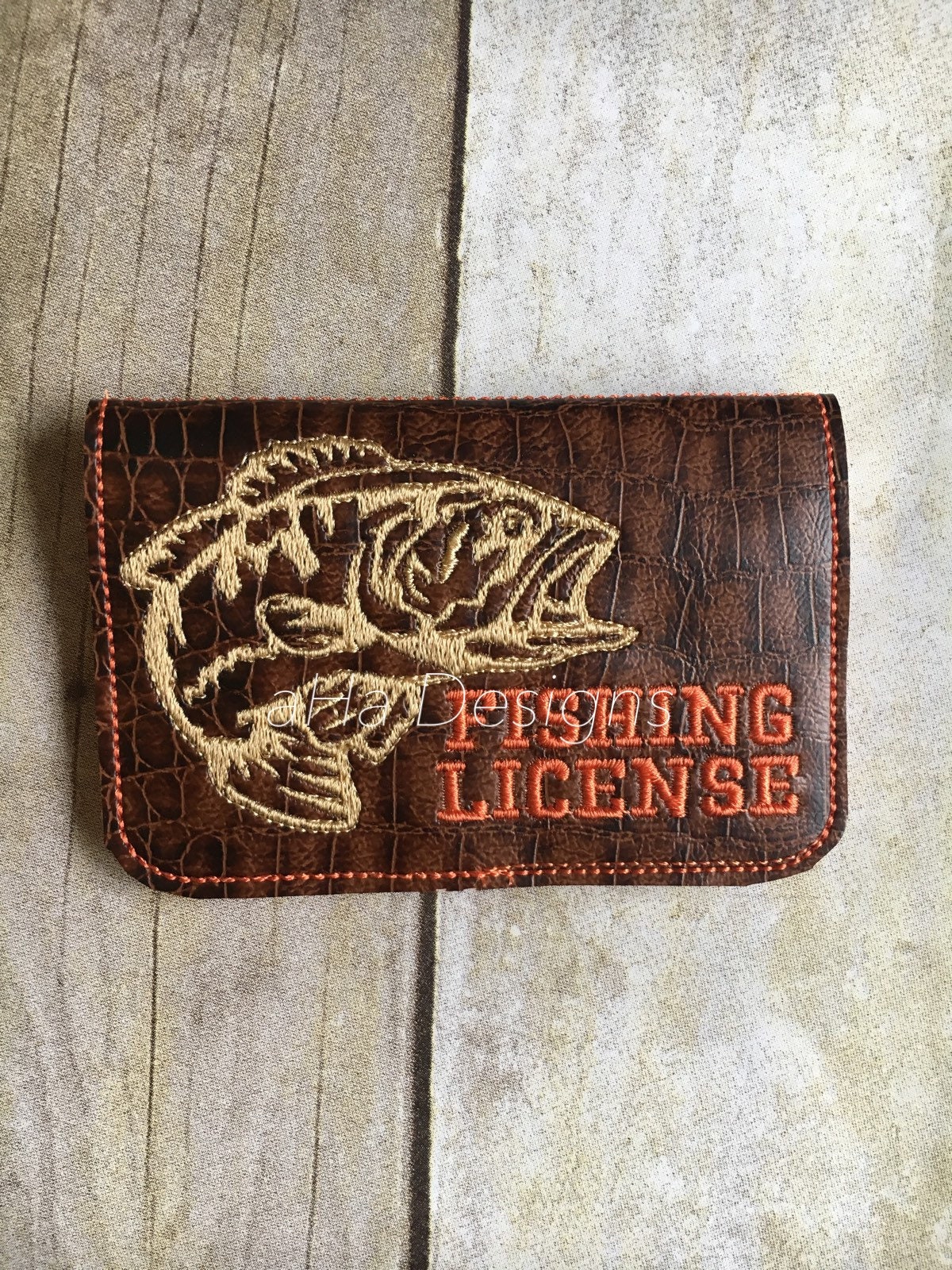 Fishing license holder