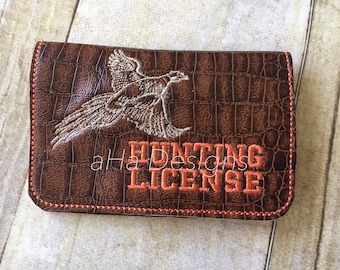 Hunting license holder
