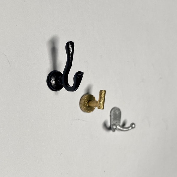 Dollhouse wall hook set