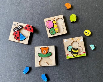 Kit di puzzle in legno per casa delle bambole