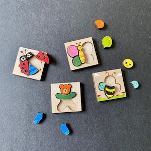 Dollhouse wooden puzzle set kit
