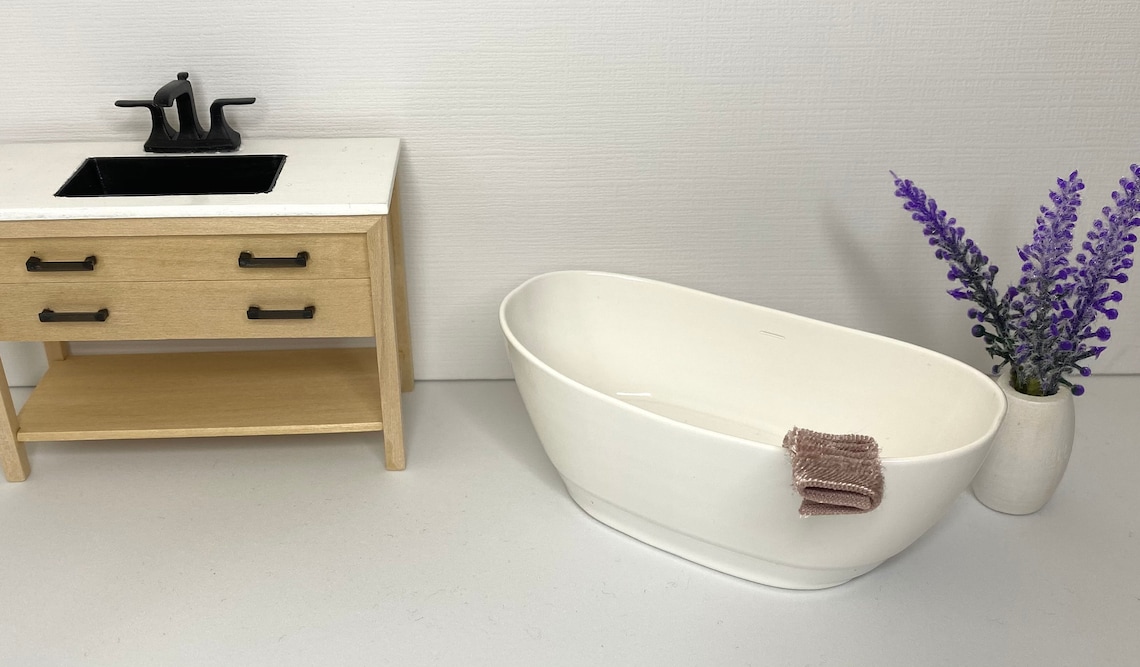 Dollhouse Bathtub Etsy