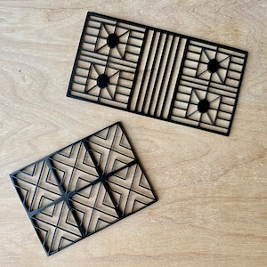 Ensemble de poignées et grille de poêle pour maison de poupée
