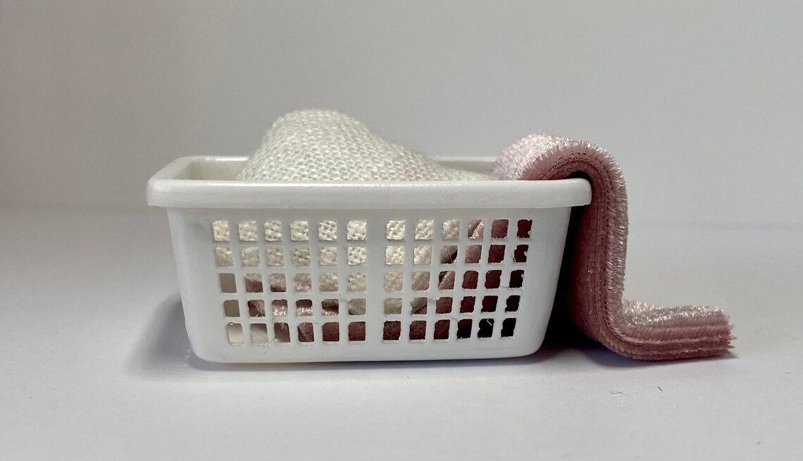 Miniature laundry basket Etsy