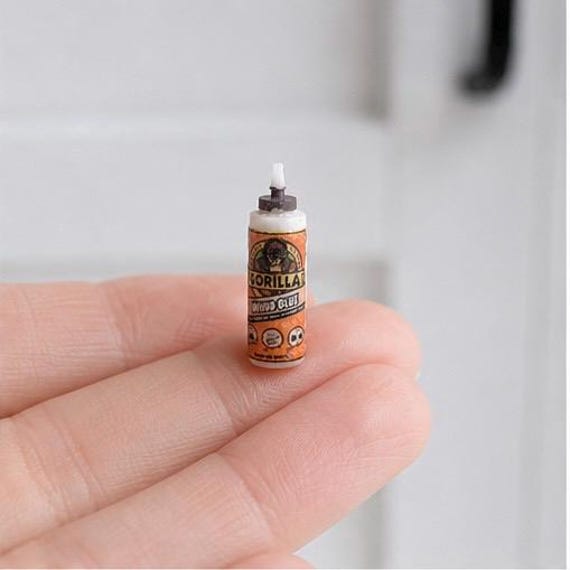 Miniature Wood Glue Bottle | Dollhouse Workshop Accessory | 1:12 Scale Miniature Tool Supply | Garage & Craft Room Miniature