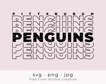 Pittsburgh Penguins Svg Etsy