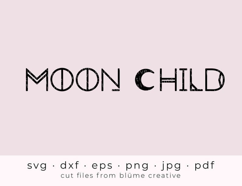 Download Moon Child SVG Hippie Boho Moon Child Spiritual Flower | Etsy