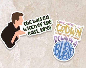 The Wicked Witch of the East Bro Meme Sticker Pack | She Wore a Crown Sticker, Memes, Funny Sticker, Meme Sticker | INCLUDES BOTH STICKERS!