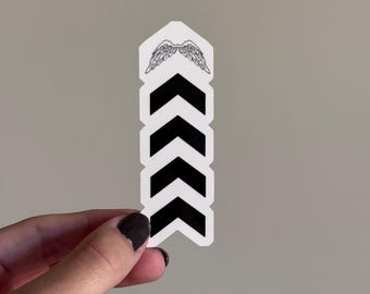 Liam Payne Arrow Tattoo Angel Wings Laminated Sticker