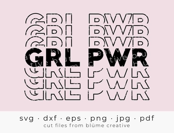 Download Grl Pwr Svg Thank You Bag Style Woman Power Girl Power Etsy