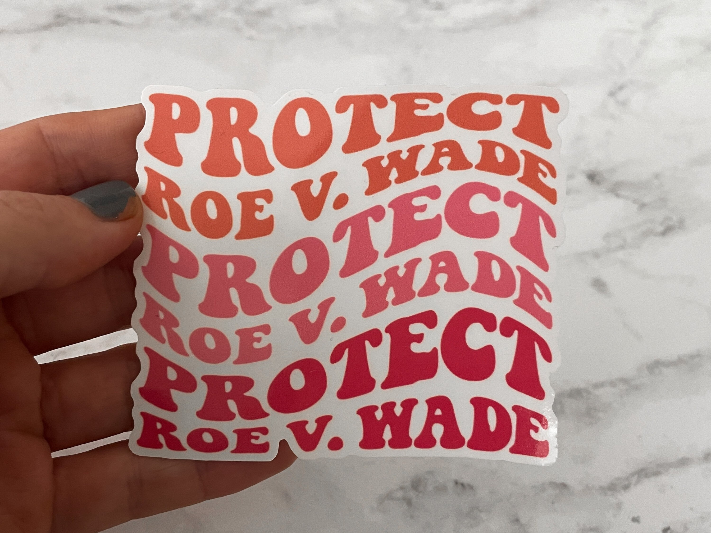 Protect Roe V Wade, He who hath not a uterus should shut the fucketh up Laminated Sticker | pro choice reproductive rights abortion women
