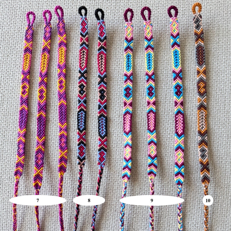 Updated Weekly Handmade Friendship Bracelets Embroidery Woven Macrame Knotted Friendship Bracelets Unique Premade Bracelets image 3