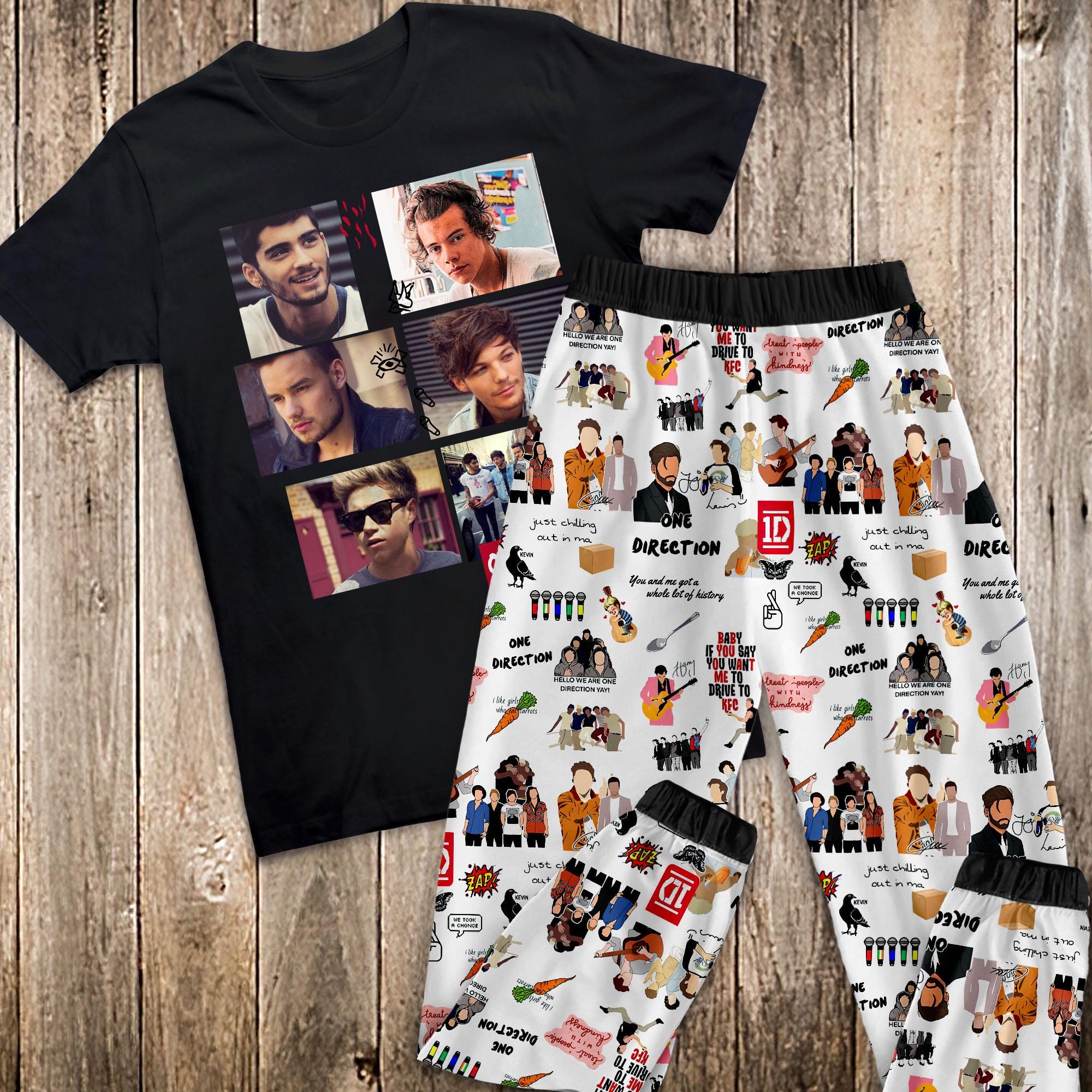 One Direction Pajamas Set One Direction Personalized Family Pajamas One Direction Family Christmas Pajamas Set. Etsy Canada