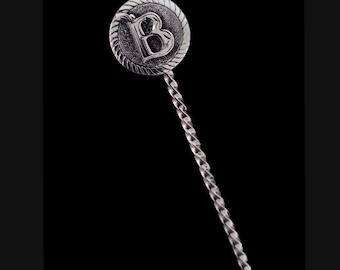 Personalized Toothpick Gift for Men - Custom Sterling Silver Engraved Toothpick,  Gift for Dad or Husband