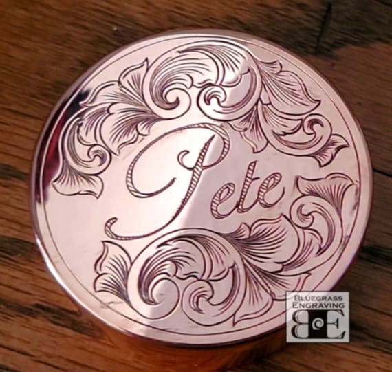 Custom Engraved Copper Dip Can, Personalized Stash Box, Snuff Container,  Chew Can and Lid