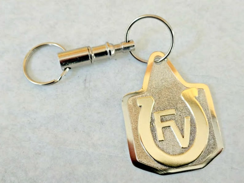 Cow Tag Keychain Cattle Brand Brand Key Chain Farm Etsy