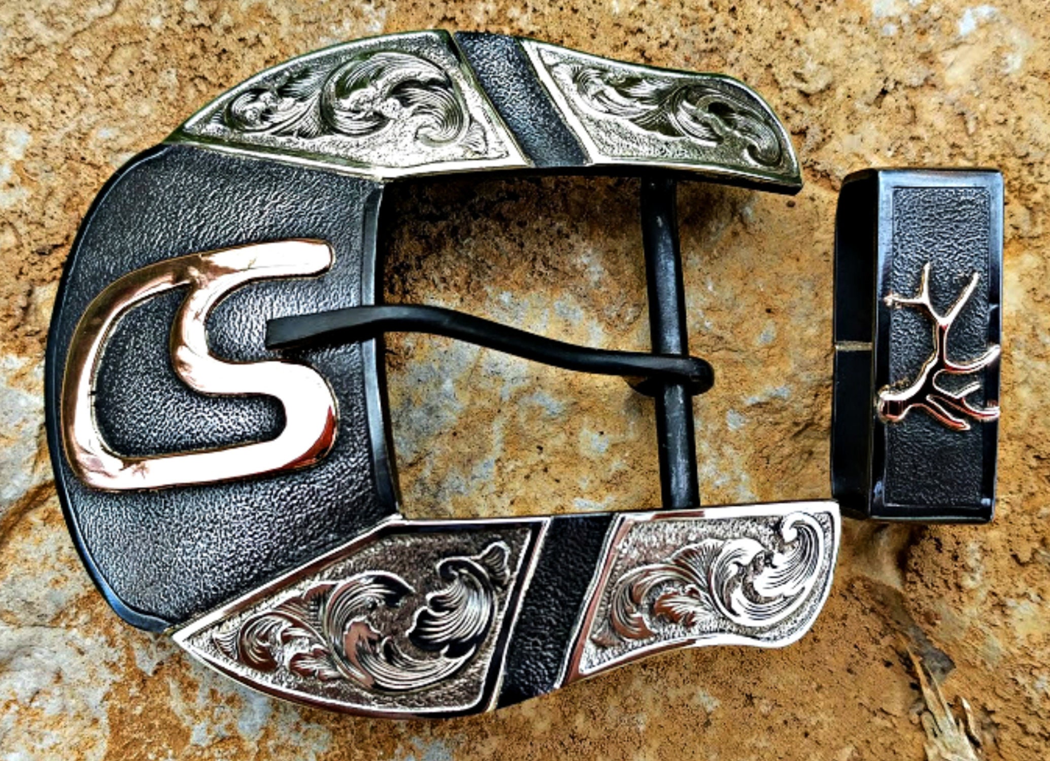 Mens Belt Buckle Custom Western Belt Buckle Ranger Buckle | Etsy