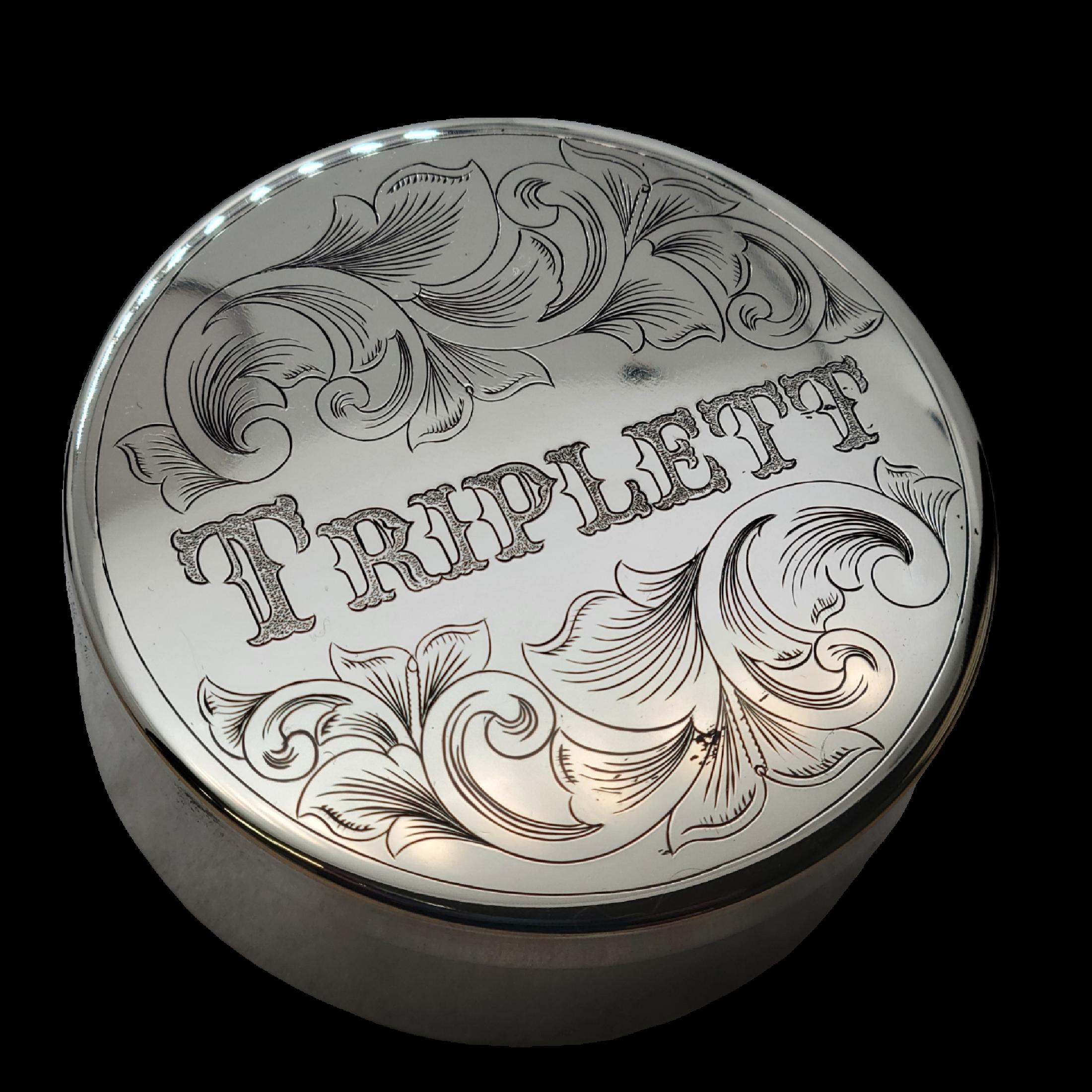 Ustom Hand Engraved NICKEL Dip Can Set | Personalized Ranch Brand,  Initials, Logo
