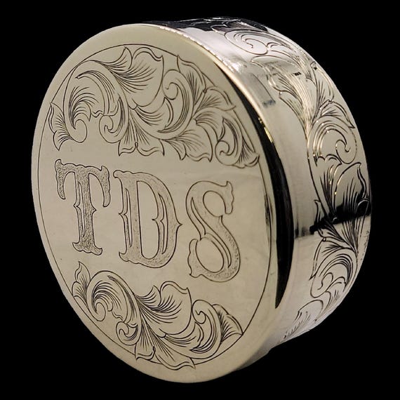custom tobacco can lids Custom Hand Engraved Brass Dip Can and Lid Set | Personalized Ranch Brand,  Initials, Logo
