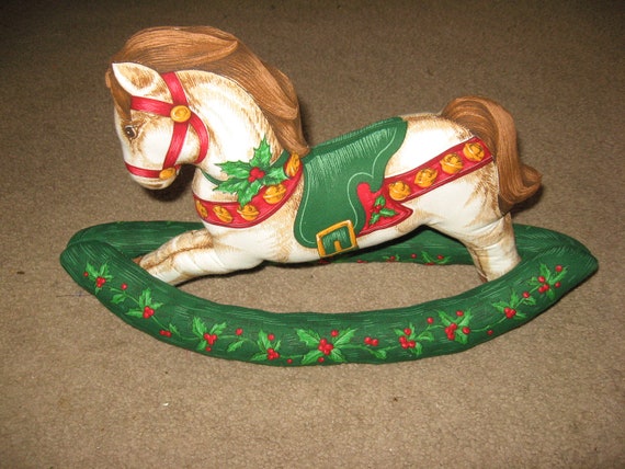 fabric rocking horse