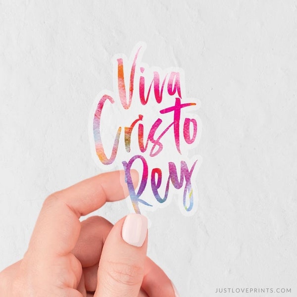 Catholic Sticker, Viva Cristo Rey, Bl. Miguel Pro, Catholic Teen Gift, FOCUS Catholic, Catholic Missionary Gift, Catholic Teacher gift