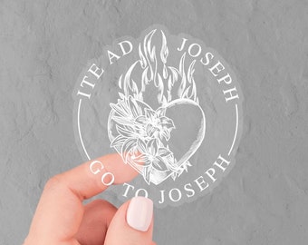 Catholic Sticker, Ite Ad Joseph, Go to Joseph, St Joseph Sticker, Consecration to Joseph Decal, Catholic Ordination Gift, Catholic Dad Gift