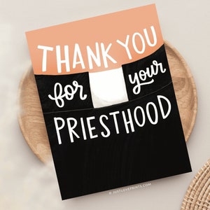 Catholic Priest Card, Catholic Greeting Cards, Catholic Stationery, Catholic Priest Gift