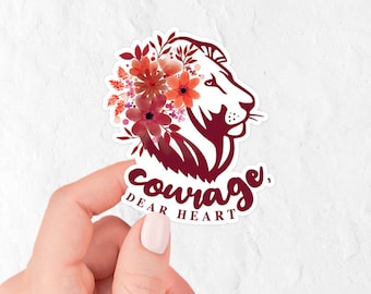 Vinyl Sticker | Courage, Dear Heart | Narnia Sticker