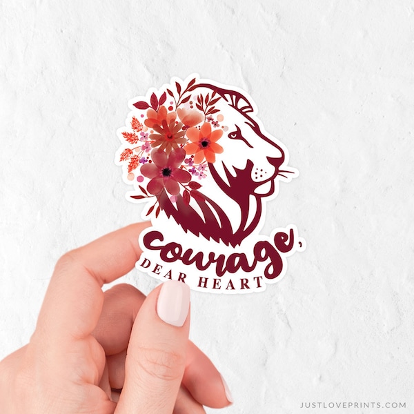 Vinyl Sticker | Courage, Dear Heart | Narnia Sticker