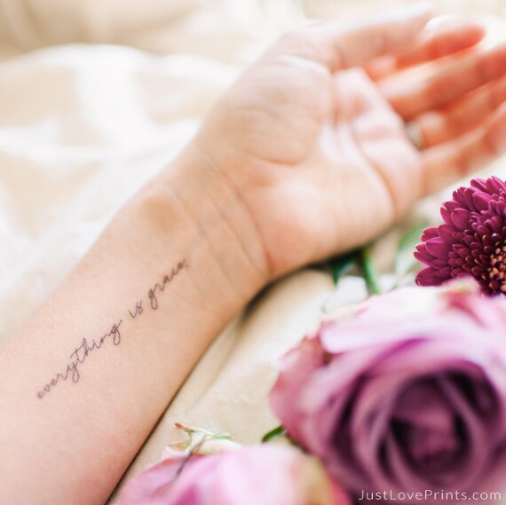 Temporary Tattoos The Little Flower Collection St Therese Etsy