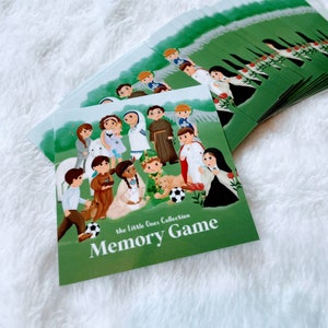 Catholic Saint Memory Game, Catholic Childrens Gifts, Catholic Matching Game, Catholic Communion Gift, Catholic Teacher, Catholic Homeschool