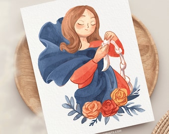 Our Lady Undoer of Knots Greeting Card, Catholic Mothers Day Card, Catholic Encouragement, Catholic Sister Card, Catholic Stationery