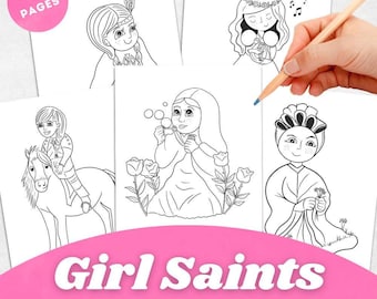 Girl Saints Coloring Bundle